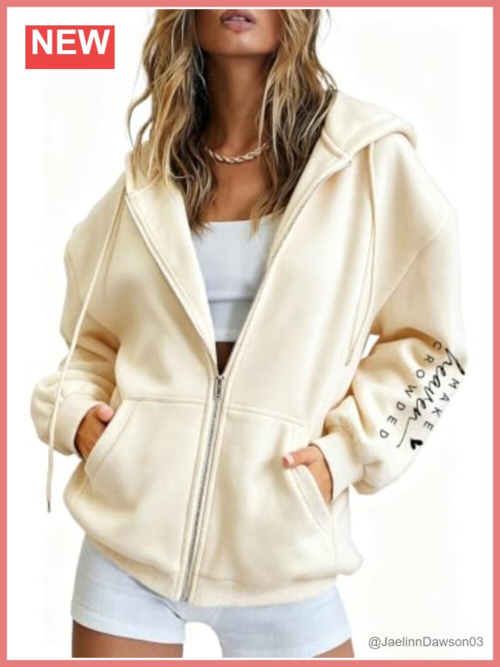 Women's Fleece Hoodie Zip Up Faith Graphic Long Sleeve Casual Jacket